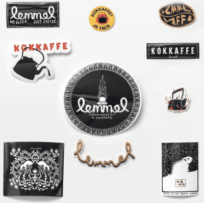 Lemmel Coffee Stickers 10-pack Kåda