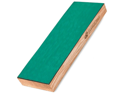 BeaverCraft LS4P1 One-Side Leather Paddle Strop with Polishing Compound On