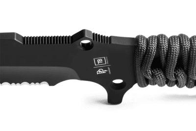 TB Outdoor Marauder Serrated - Black Paracord