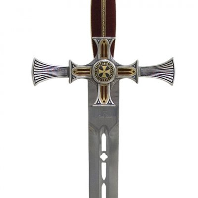 Marto Damascened Templar Sword