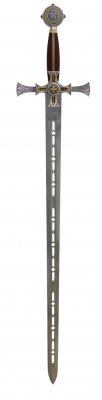 Marto Damascened Templar Sword