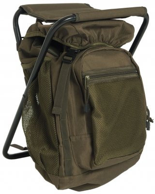 Mil-Tec Backpack with Chair - OD Green