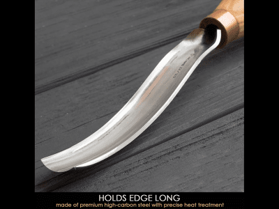 BeaverCraft G7L/22 Long Spoon Carving Knife 22mm