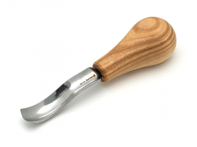 BeaverCraft P8A/14 Palm-Handled Bent Carving Gouge