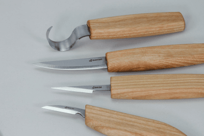 BeaverCraft S09Set of 4 Knives in a Book Case
