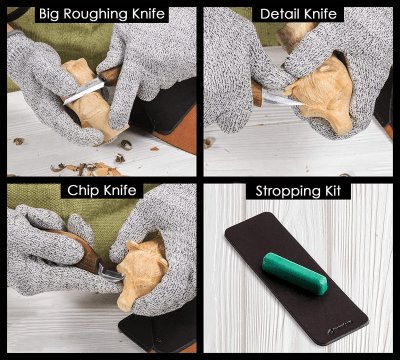 BeaverCraft S15X Spoon Carving Tool Set