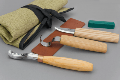 BeaverCraft S38 Täljkit med Knivrulle