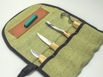 BeaverCraft S43 Täljkit Kåsa/Sked med Knivrulle