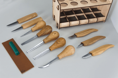 BeaverCraft S52 Woodcarving Set of 10 Knives