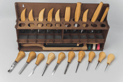 BeaverCraft S57 Large Wood Carving Tool Set with 20 Tools