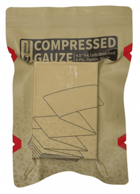 Rhino Rescue Compressed Gauze Z-Fold - 5cm x 3.75m