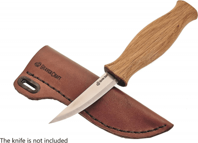 BeaverCraft SH1 Leather Sheath for Carving Knife