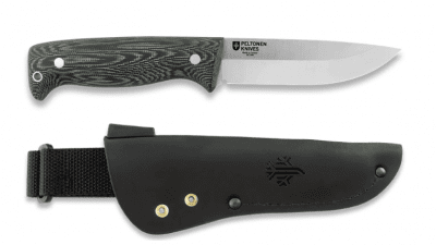 Peltonen M07 Full Tang with Leather Sheath - Green Micarta