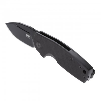 SOG Stout SJ Clip Point - Blackout