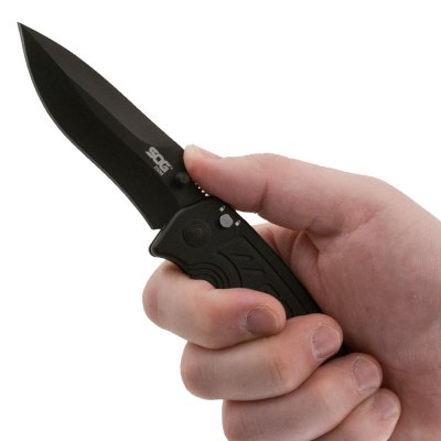 SOG Zoom Straight Edge Black Tini