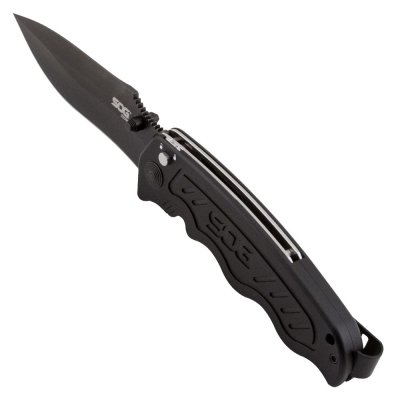 SOG Zoom Straight Edge Black Tini