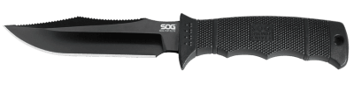 SOG SEAL Pup Elite Black TiNi Straight Edge