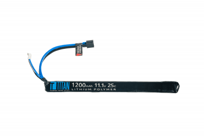 Titan LiPo 1200mAh 11.1v 25C Deans AK Style Stick