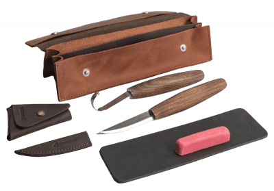 BeaverCraft S01X Spoon Carving Tool Set - Brown