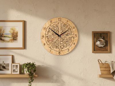 BeaverCraft DIY Pyrography Kit - Wooden Clock