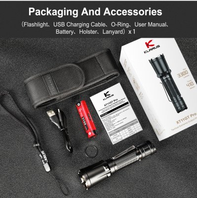 Klarus XT11GT Pro V2.0 - 3300LM IPX8